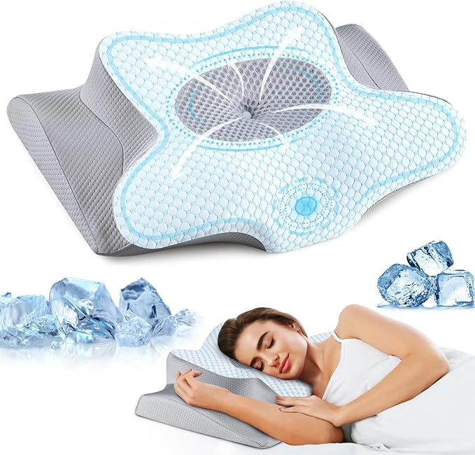 Cervical Memory Foam Pillow Contour Pillows For Neck And Shoulder Pain Ergonomic Orthopedic Sleeping Contoured Support Pillow