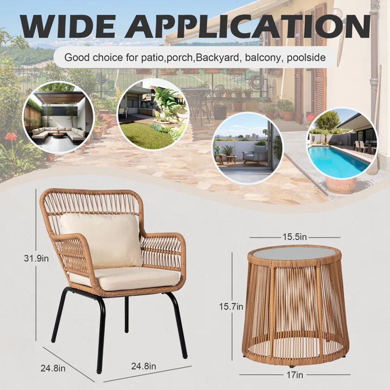 Dawna 3 Piece Seating Group with Cushions