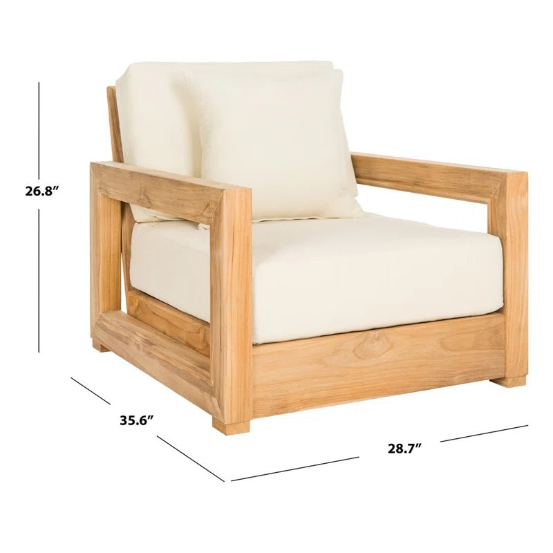 Melrose 5 - Piece Teak Sofa Seating Group with Cushions