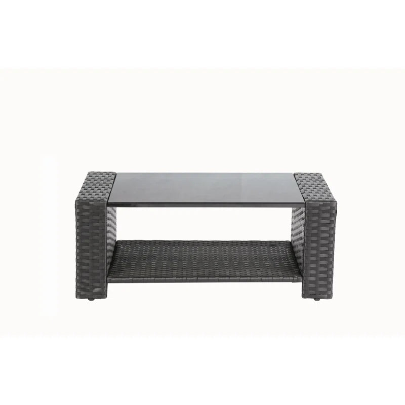Pamalee 4 Piece Rattan Sofa Seating Group with Cushions