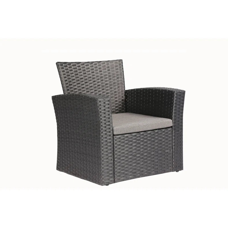 Pamalee 4 Piece Rattan Sofa Seating Group with Cushions