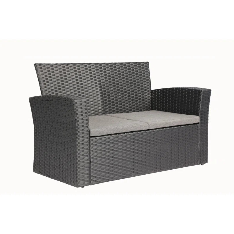 Pamalee 4 Piece Rattan Sofa Seating Group with Cushions