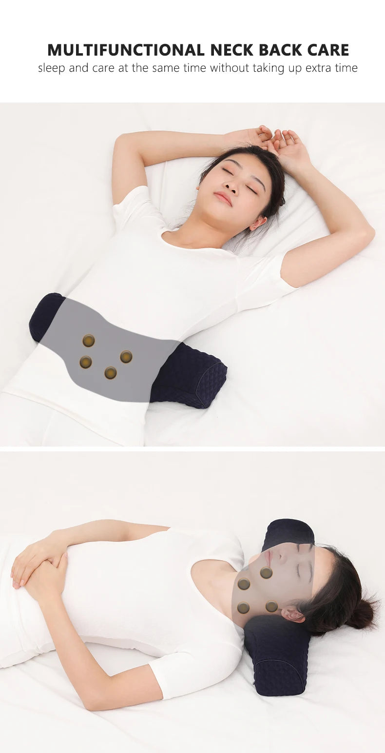 Memory Foam Cervical Pillow, Ergonomic Orthopedic Neck Pain Pillow for Side Back Stomach Sleeper, Remedial Pillow, Slow Rebound