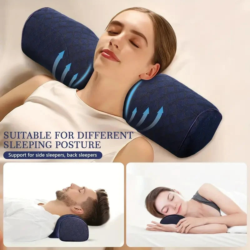 Memory Foam Cervical Pillow, Ergonomic Orthopedic Neck Pain Pillow for Side Back Stomach Sleeper, Remedial Pillow, Slow Rebound