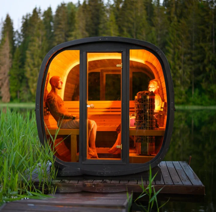 Scandinavian Equinox Outdoor Cube Sauna (7' x 7'6")