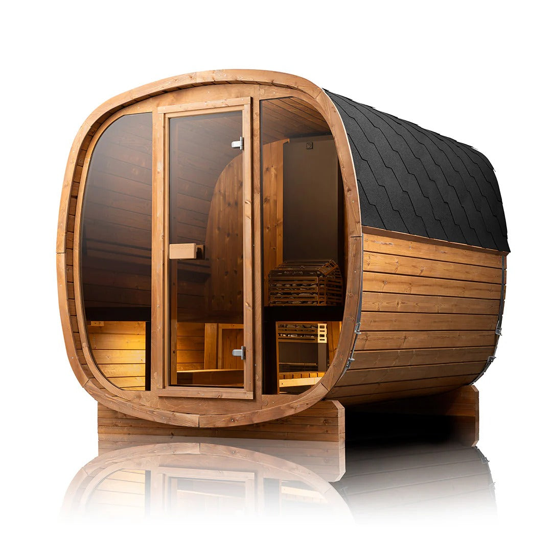 Scandinavian Equinox Outdoor Cube Sauna (7' x 7'6")